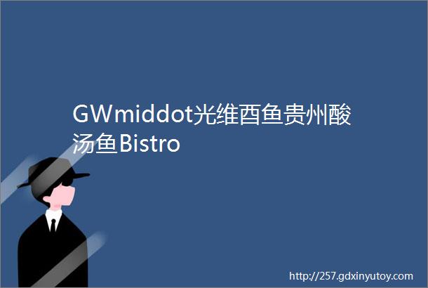 GWmiddot光维酉鱼贵州酸汤鱼Bistro